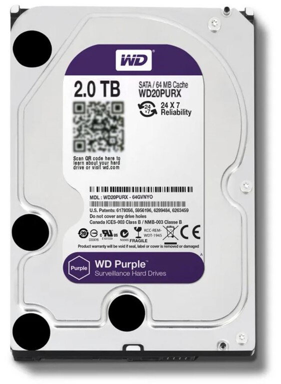 Dysk wewnętrzny HDD Western Digital WD monitoring 2TB (2)