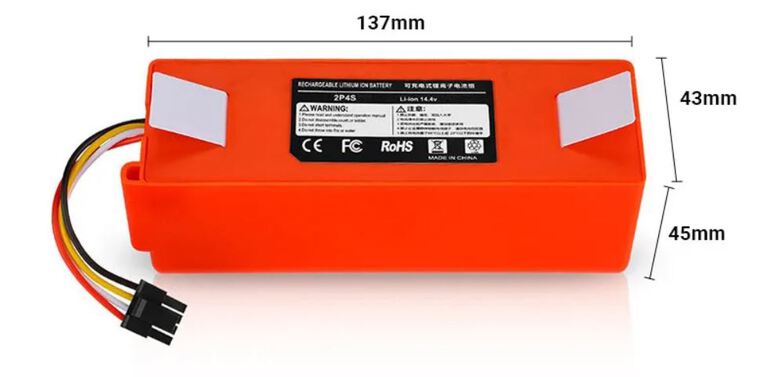 Akumulator bateria Odkurzacza Xiaomi Roborock serii S50 S51 S55 T60 powiększony 6800mAh (8)