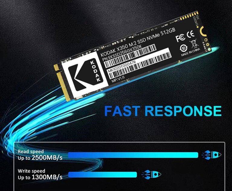 Dysk wewnętrzny SSD KODAK 512GB M.2 NVMe 2280 PCIe 3x4 SZYBKI (4)