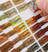 Plomby gwarancyjne z numerem seryjnym stickery 495 szt. 50x10mm holograficzne złote samoprzylepne naklejki (7)