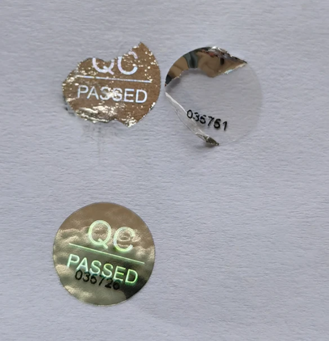 Plomby gwarancyjne z numerem seryjnym 588 szt. holograficzne samoprzylepne okrągłe 10x10 mm (2)