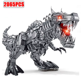 Klocki DINOZAUR T-REX 2056-klocków 70cm LED Tyranozaur Rex ogromny zestaw