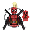Klocki figurka ludzik LADY-DEADPOOL + mini Deadpool 2-miecze 2-uzi pas kitka podstawka (2)