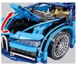Klocki sterowany supercar Bugatti Chiron 1388-klocków 2-silniki pilot 33cm (9)