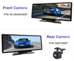 Rejestrator 10,3” kamery Android Auto CarPlay kamera-cofania nawigacja głośnomówiący (2)