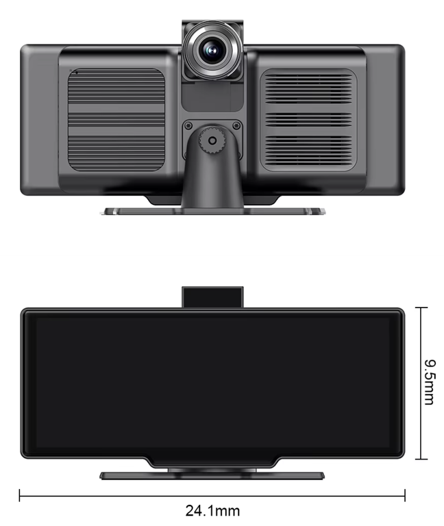 Rejestrator 10,3” kamery Android Auto CarPlay kamera-cofania nawigacja głośnomówiący (6)