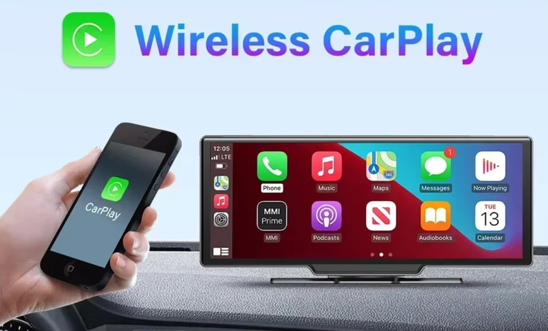 Rejestrator 10,3” kamery Android Auto CarPlay kamera-cofania nawigacja głośnomówiący (10)