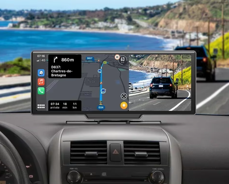 Rejestrator 10,3” kamery Android Auto CarPlay kamera-cofania nawigacja głośnomówiący (11)