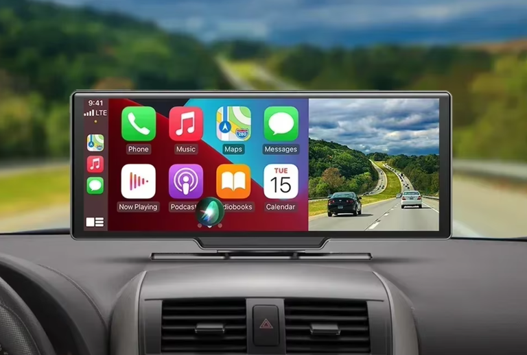 Rejestrator 10,3” kamery Android Auto CarPlay kamera-cofania nawigacja głośnomówiący (14)