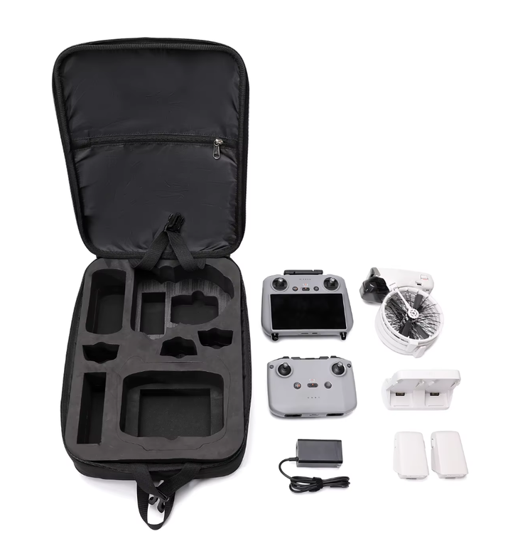 Plecak torba drona DJI FLIP pojemna lekka modna MERC z paskiem i kieszeniami kontroler RC-2 i RC-N3 (2)