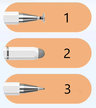 Pen rysik Lenovo thinkplus 3w1 precyzyjny uniwersalny dla Android Apple Windows  (2)