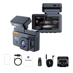 Rejestrator 4K FHD WiFi GPS ekran 3-cale 2-kamery sensory Sony G-sensor kamera-cofania