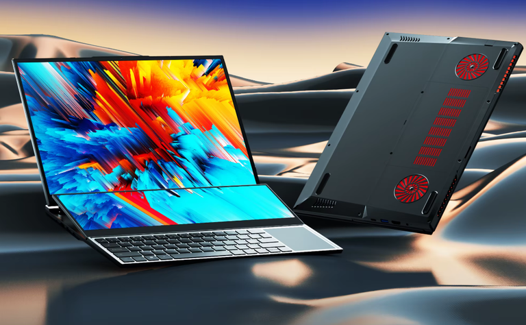 laptop N-one 16+14 cali podwójny ekran FHD 4K Intel 16GB/1TB win-11pro dotyk (18)