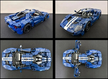 Klocki Ford GT 1468-elem 39cm wielki zestaw supercar z 2022r. (8)