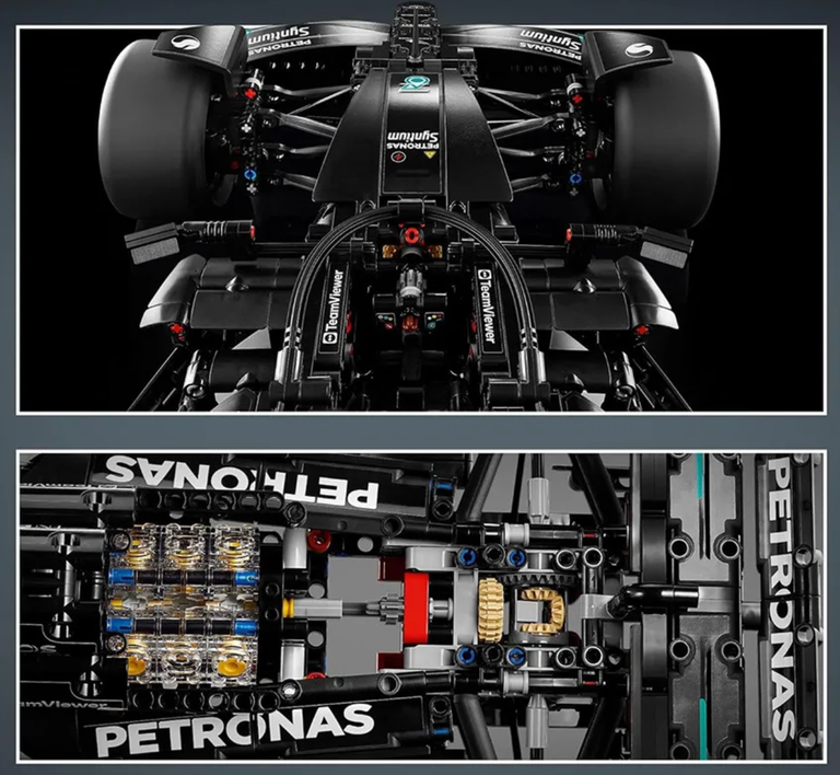 Klocki SuperCar Mercedes bolid F1 AMG 1642-elem 63cm zestaw kolekcjonerski biz-technic (5)