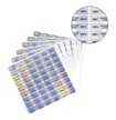Plomby gwarancyjne holograficzne stickery z numerem seryjnym 60 szt. samoprzylepne naklejki 24x16 mm (2)