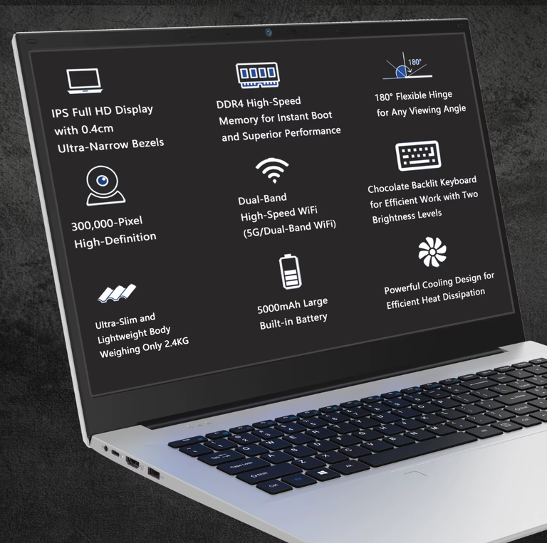 laptop biz-tech VistaBook 18,5 cala FHD Intel 16GB/512GB win11pro podśw.klaw. linie-papil. (10)