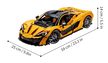 Klocki SuperCar McLaren P1 3893-elem 59cm BIZ-TECHNIC ogromny zestaw (8)