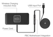 Ładowarka indukcyjna samochodowa USB z szybkim ładowaniem QC3.0 + wtyk zapalniczki  (7)