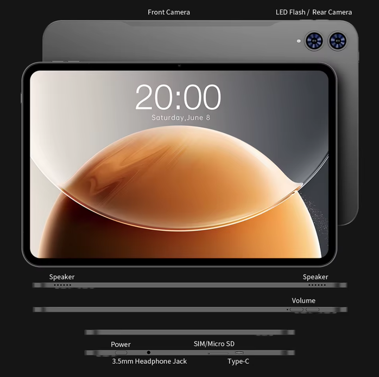 Tablet Teclast T65 13,4-cala 2xSIM 4G LTE 20/128GB WiFi Android IPS FHD (8)