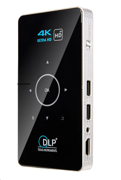 Projektor kieszonkowy LED Alston C6 WiFi Android 4K aku 16G (1)