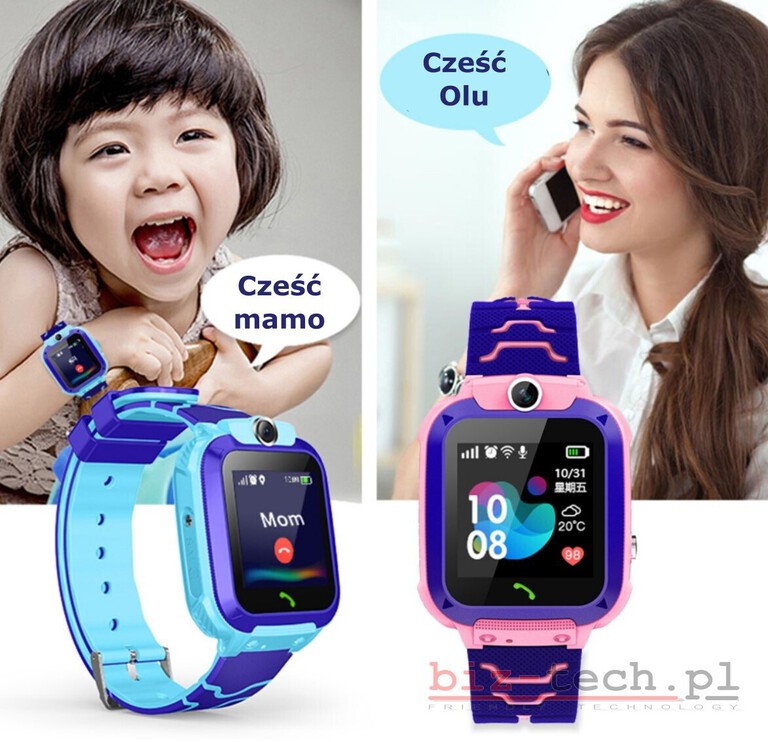 Smartwatch SOS dla dzieci Lokalizacja Chat Rozmowa SIM kamera (6)