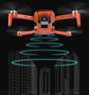 Dron SG108 ORANGE FullHD GPS dwie kamery aplikacja WiFi (5)
