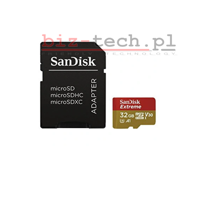 Karta pamięci SanDisk Extreme microSDHC 32GB U3 A1 MEGA SZYBKA