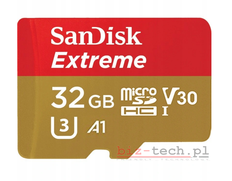 Karta pamięci SanDisk Extreme microSDHC 32GB U3 A1 MEGA SZYBKA (2)